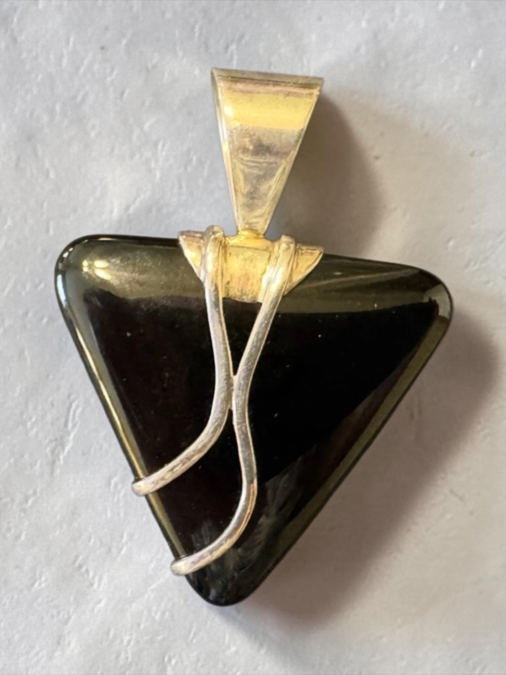 NWOT JAY KING Pendant  BLACK AGATE with Sterling Silver